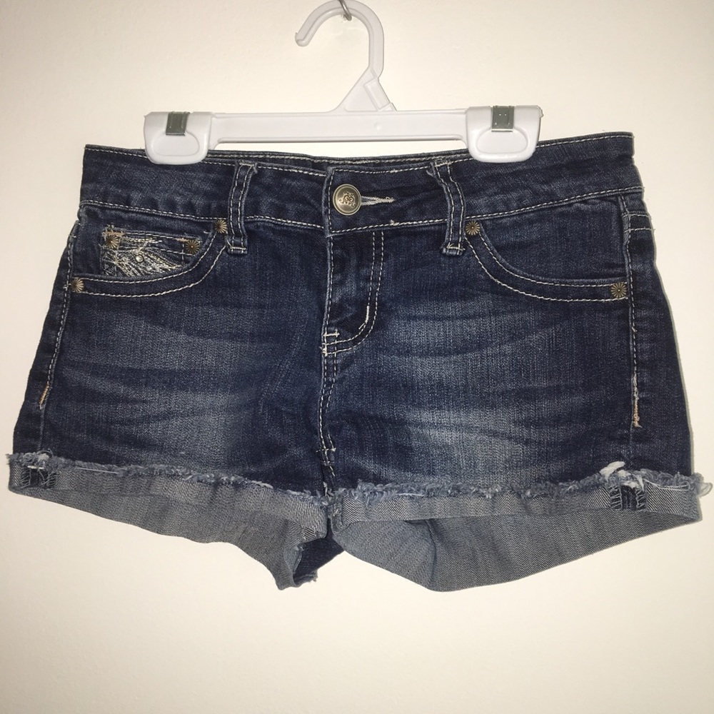 Denim Low Waist Shorts